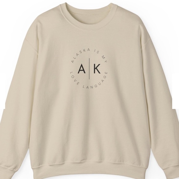 COPY - Alaska Is My Love Language Quote/Graphic Crewneck Sweater - Picture 2 of 4